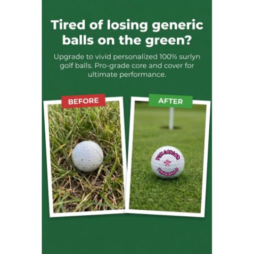 FCK Cancer Personalized Golf Balls, 12-Pack