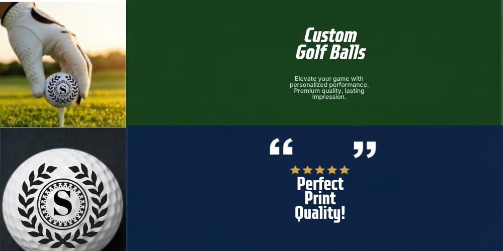 Golf Balls - Wreath Leaves Golf Balls, Beautiful Designs. Multiple Designs Golf Ball for Gifts & Accessories. Includes Balls,Towel,Divot. 12 Pack