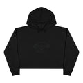 Heart Barbell with Pulse Crop Hoodie | Fitness Gym Workout Apparel