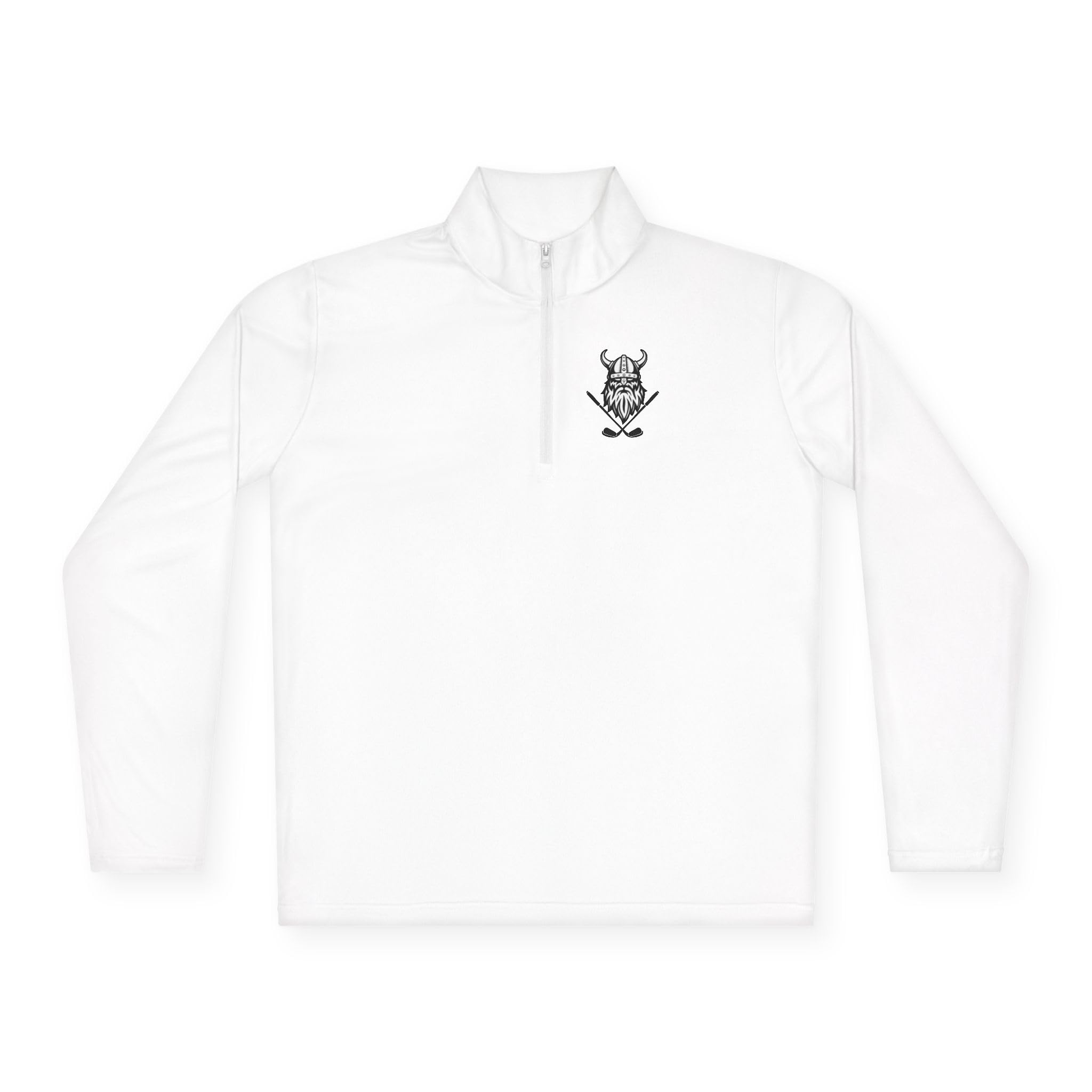 Golf Skull Quarter Zip Pullover | Golfing Viking Logo