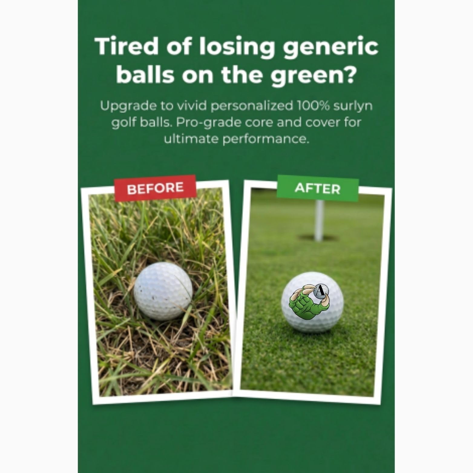Green Monster Custom Golf Gift Set