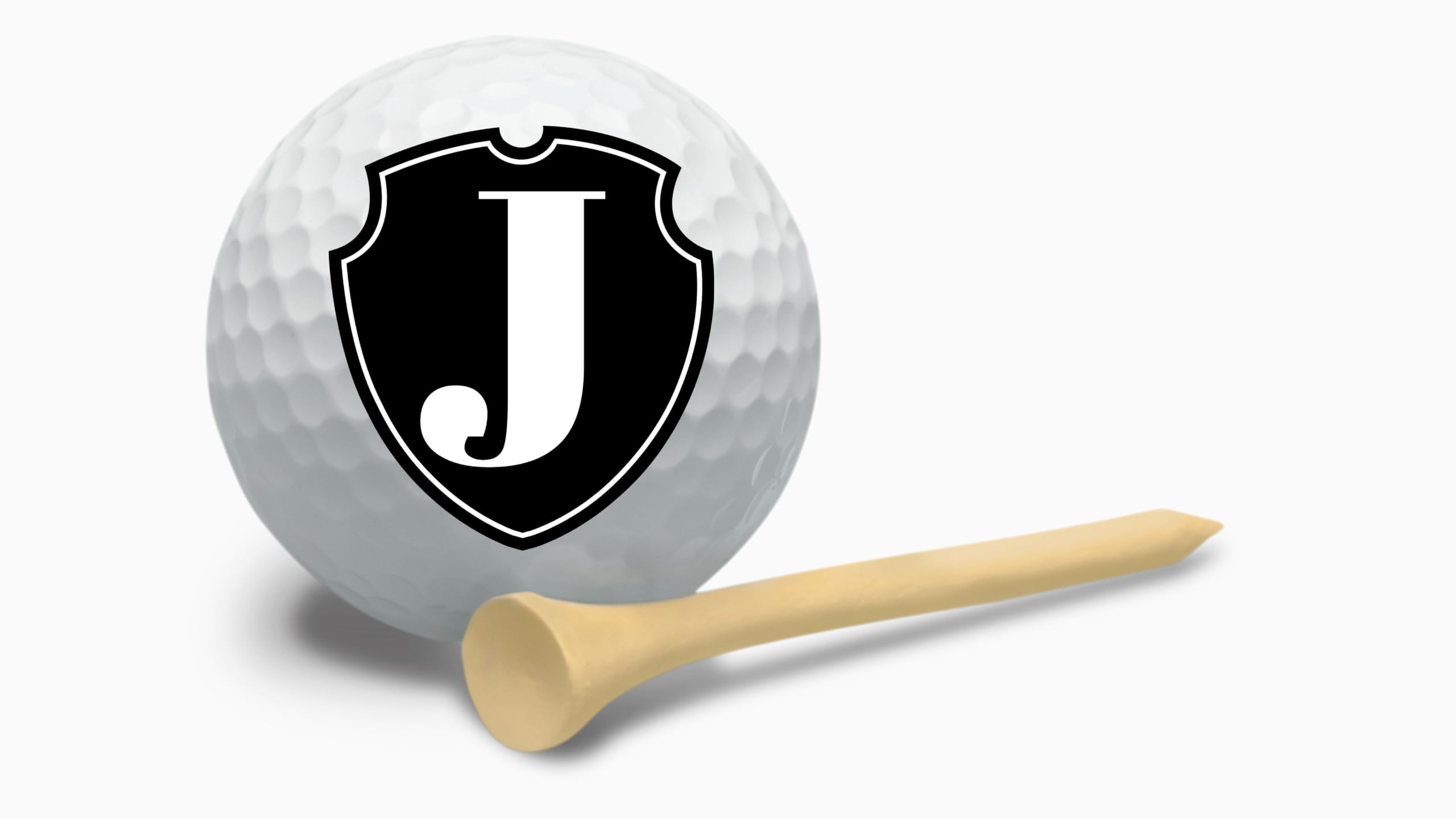 Golf Balls - Black Shield Golf Balls, Beautiful Designs. Multiple Designs Golf Ball for Gifts & Accessories. Includes Balls,Towel,Divot. 12 Pack