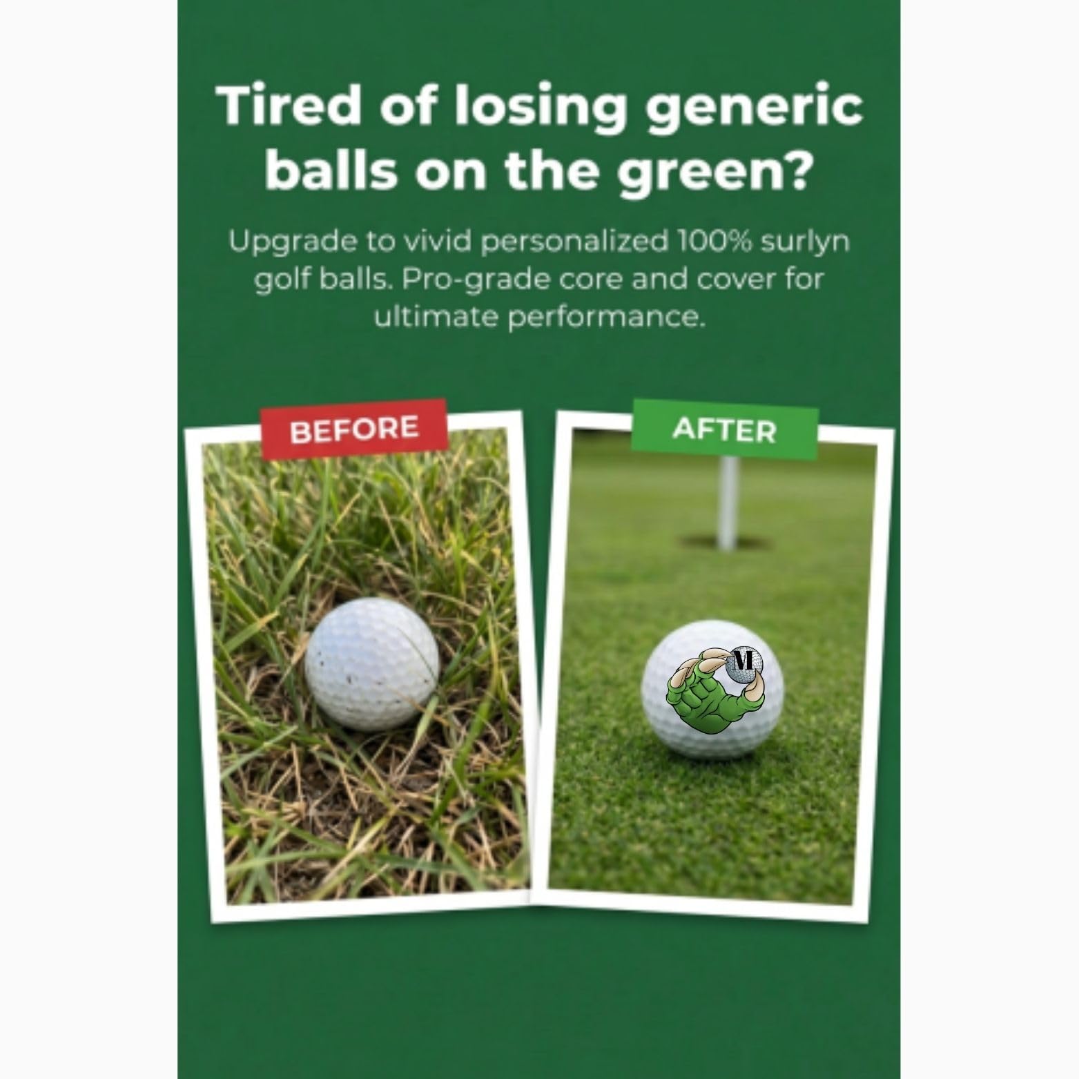 Green Monster Custom Golf Gift Set