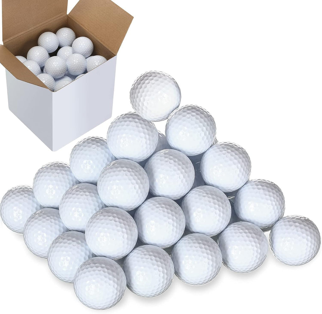 50 Pcs Practice Golf Balls Bulk 45g Solid Rubber Golf Training Balls High Bounce Performance for Hit Away Swing Driving Range Indoor Outdoor Training Balls
