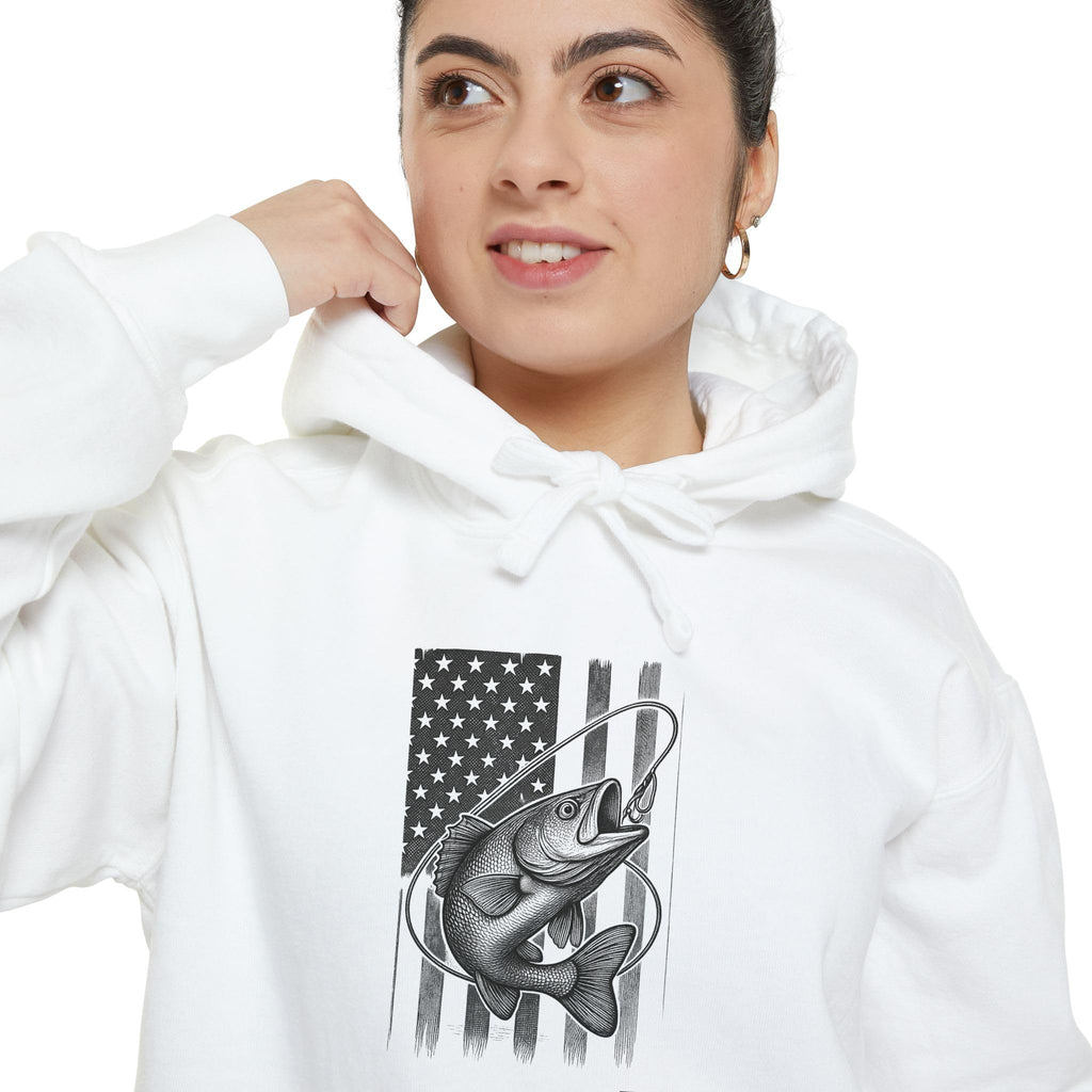 American Flag Bass Hoodie | USA Bass Graphic Pullover