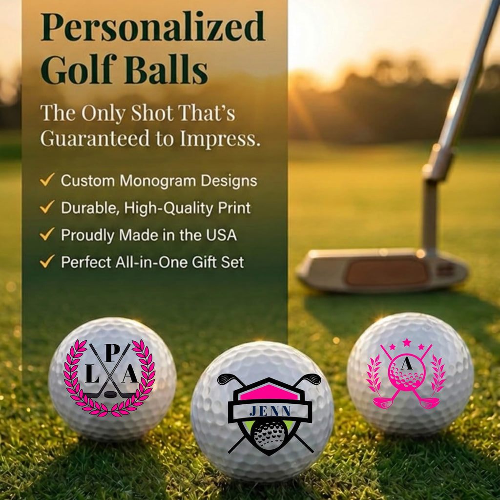 Women Golf Balls - Golf-Clubs Golf Balls for Woman, Beautiful Designs. Multiple Designs Golf Ball for Gifts & Accessories. Includes Balls,Towel,Divot. 12 Pack