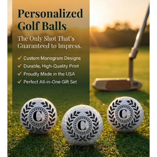 Golf Balls - Wreath Leaves Golf Balls, Beautiful Designs. Multiple Designs Golf Ball for Gifts & Accessories. Includes Balls,Towel,Divot. 12 Pack