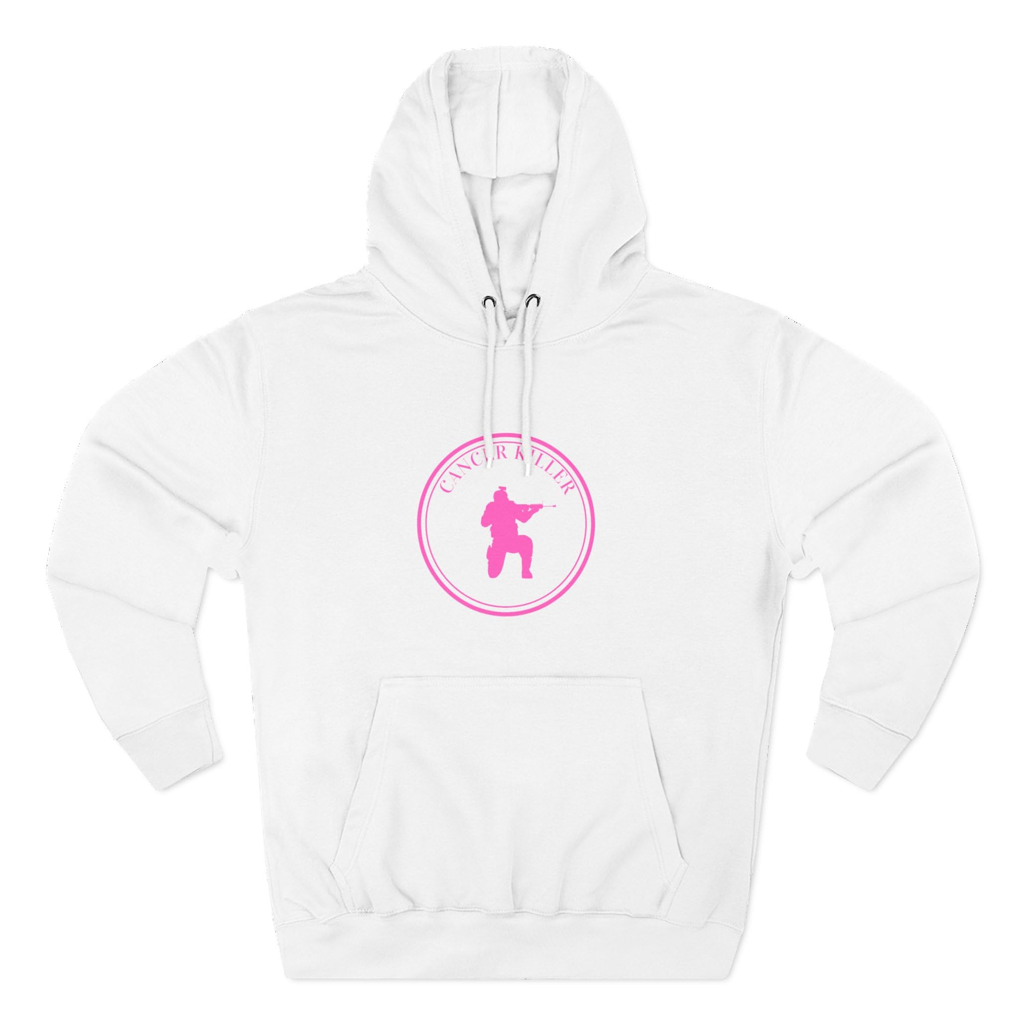 Cancer KLR silhouette hoodie | Pink cancer awareness hoodie