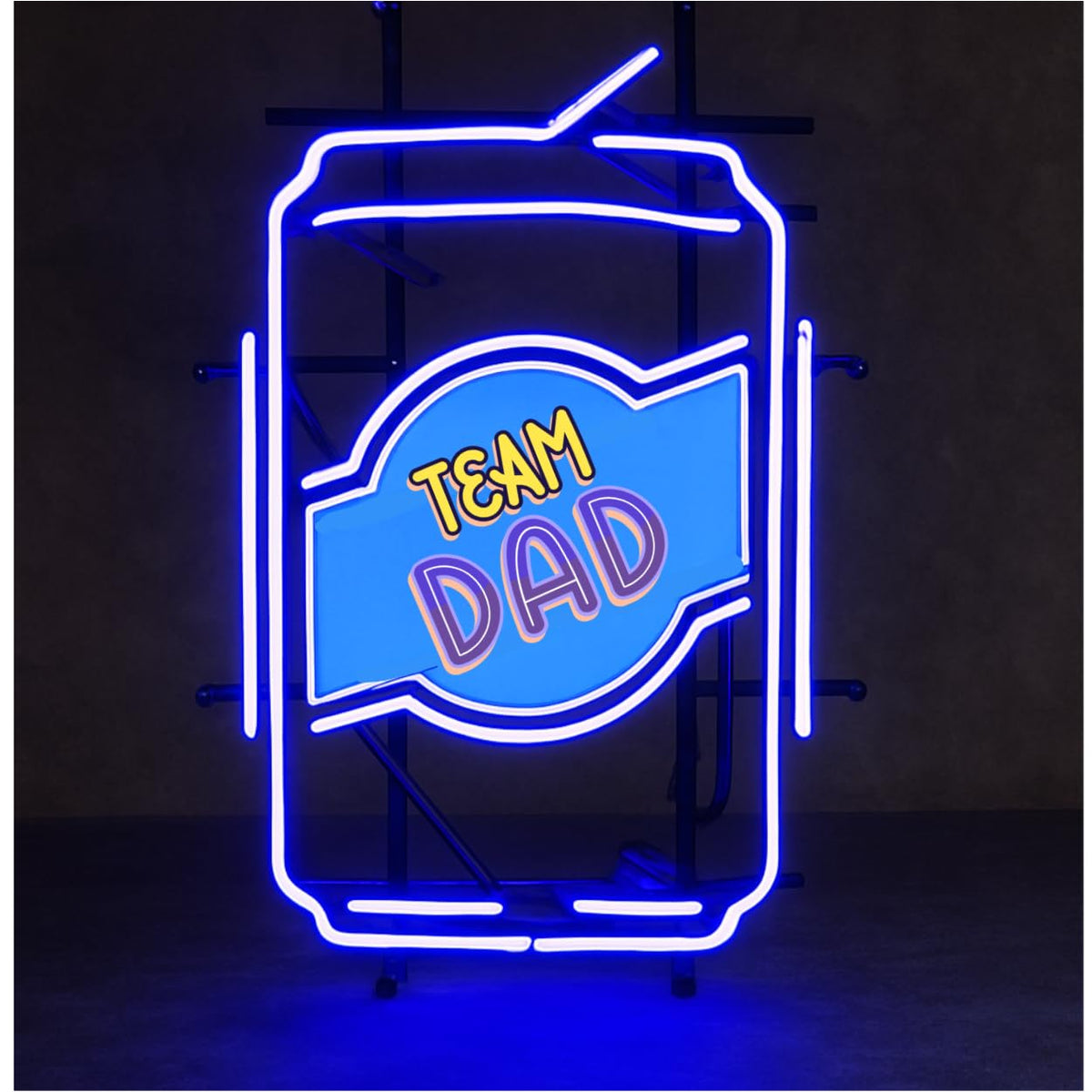 Neon Sign for Wall Decor Dimmable Bar Neon Sign Led Beer Neon Lights Signs Neon Beer Sign for Man Cave Beer Bar Pub Store Bedroom Restaurant Club Hotel Party Decor Gifts. Personalize (TEAM DAD)