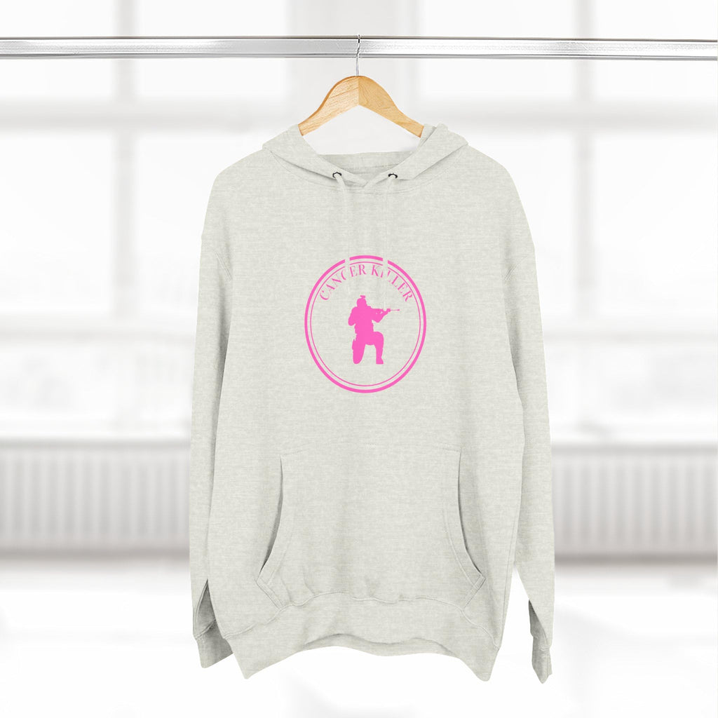 Cancer KLR silhouette hoodie | Pink cancer awareness hoodie