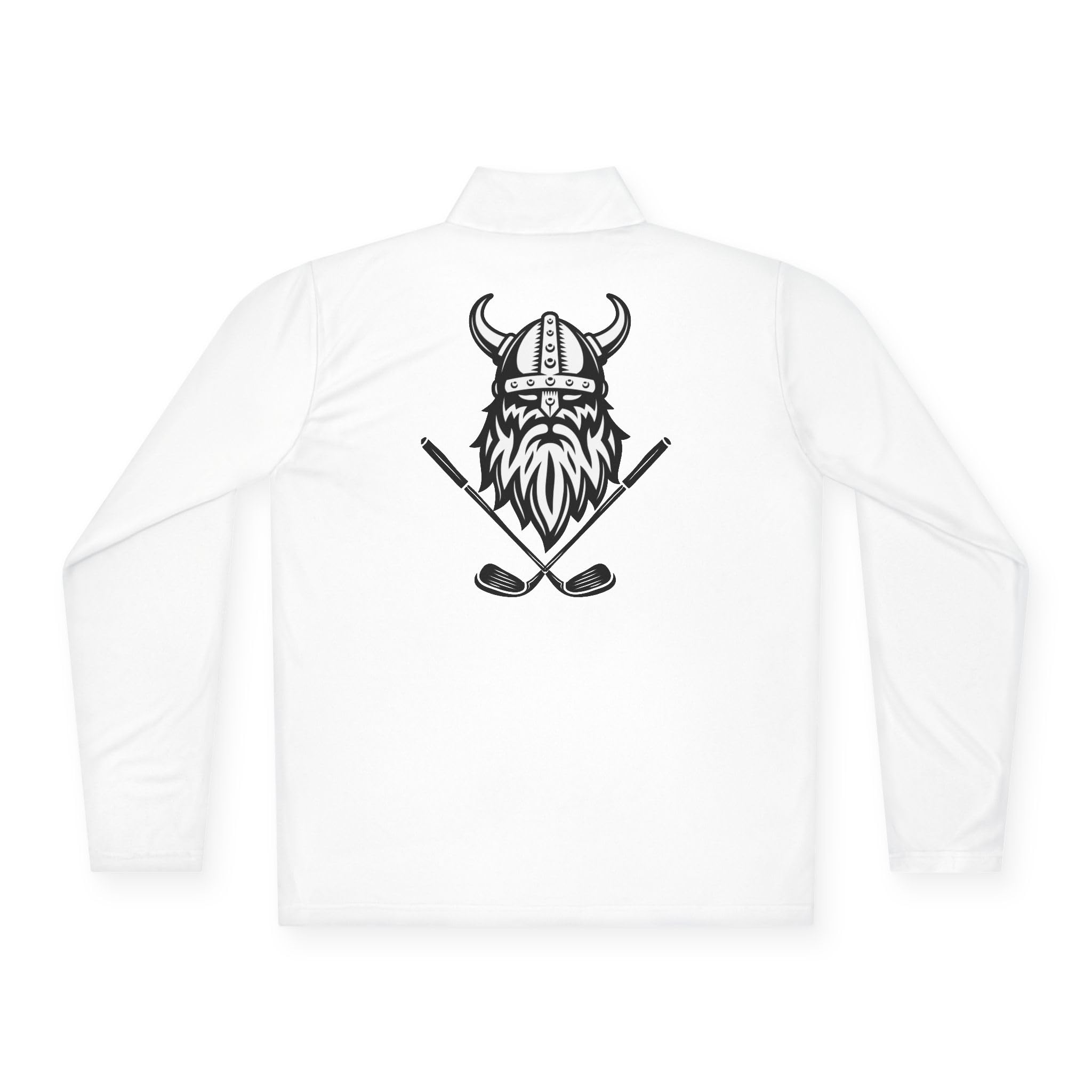 Golf Skull Quarter Zip Pullover | Golfing Viking Logo
